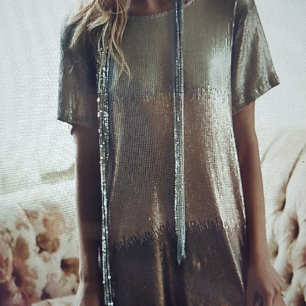 Free People Drenched in Sequins Mini Dress